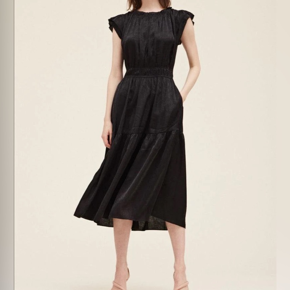 Black Midi Dress - Sz Small NWT